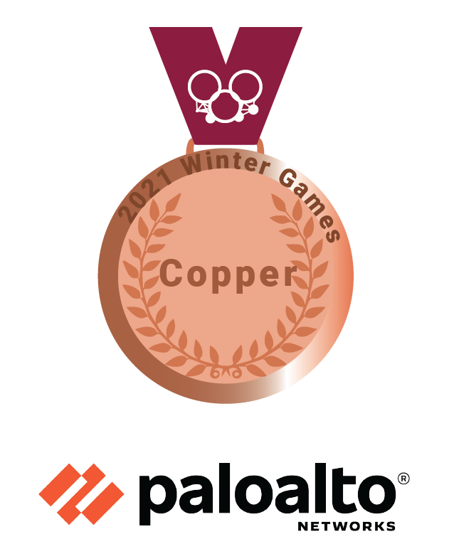 2021 Winter Games Copper Medal Palo Alto Networks