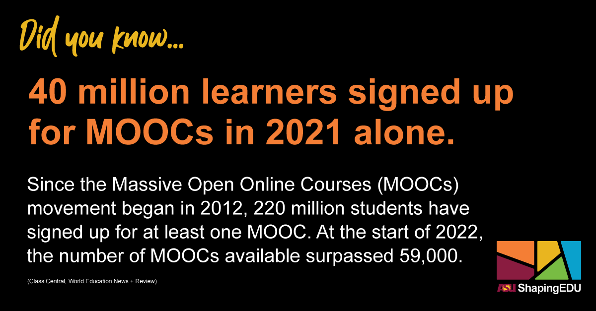 MOOCs statistics