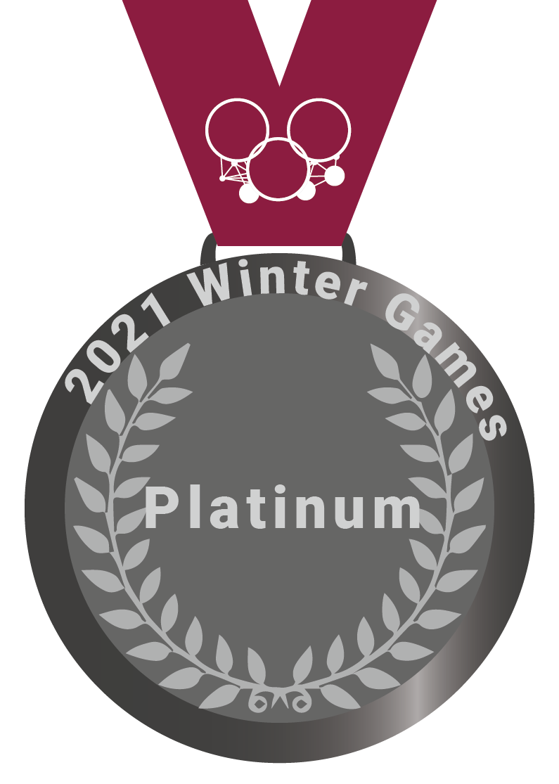 2021 Winter Games Platinum Medal