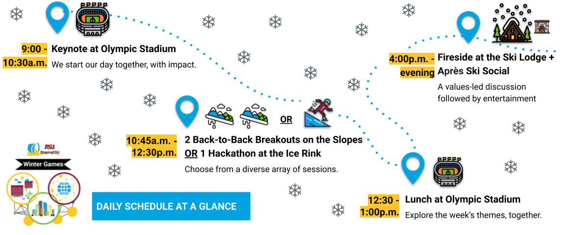 Winter Games Daily Schedule
