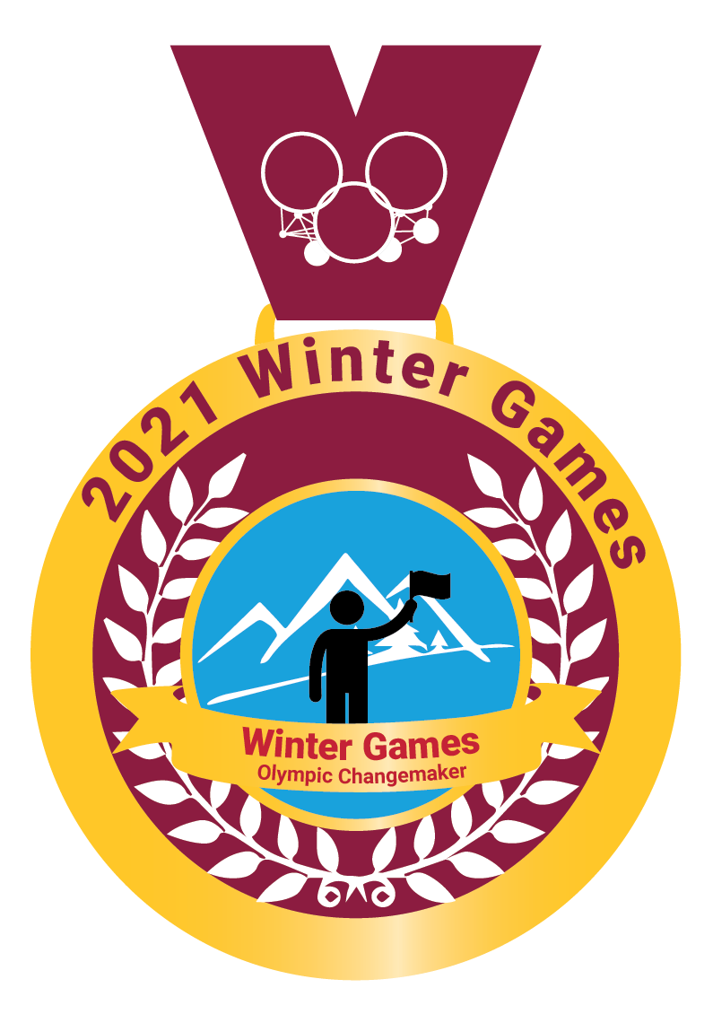2021 Winter Games Badge: Olympic Changemaker