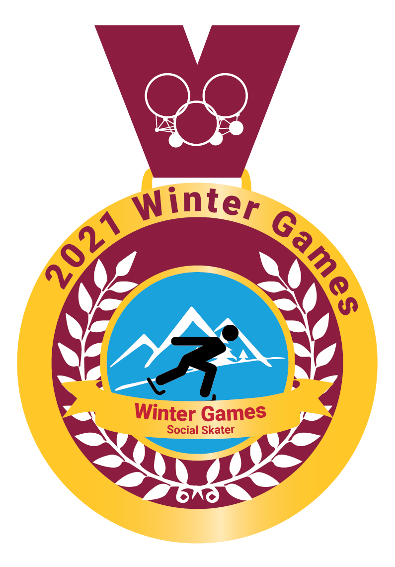 2021 Winter Games Medal: Social Skater